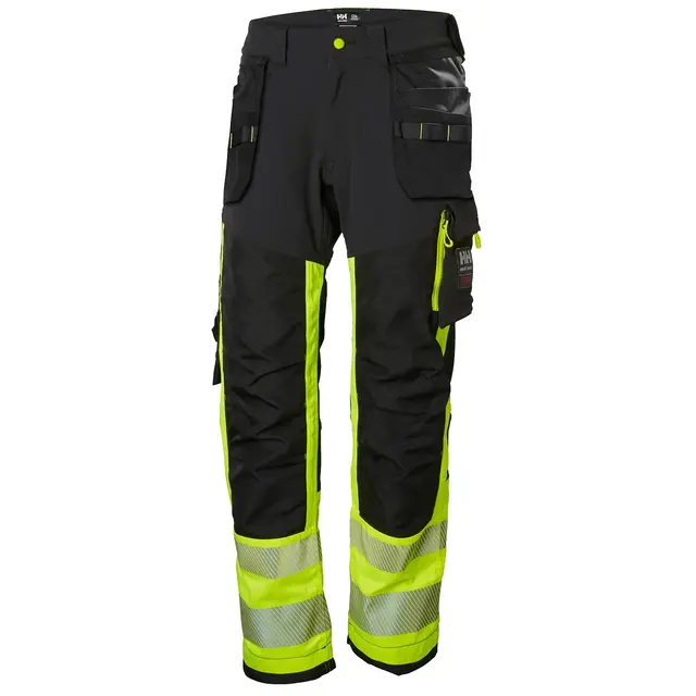 Bukse håndverk ICU Hi Vis kl 1 Gul/Koksgrå (C52) 