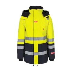 Jakke Parkas Aksla Flammehemmende Vinter Gul/marine (2XL)