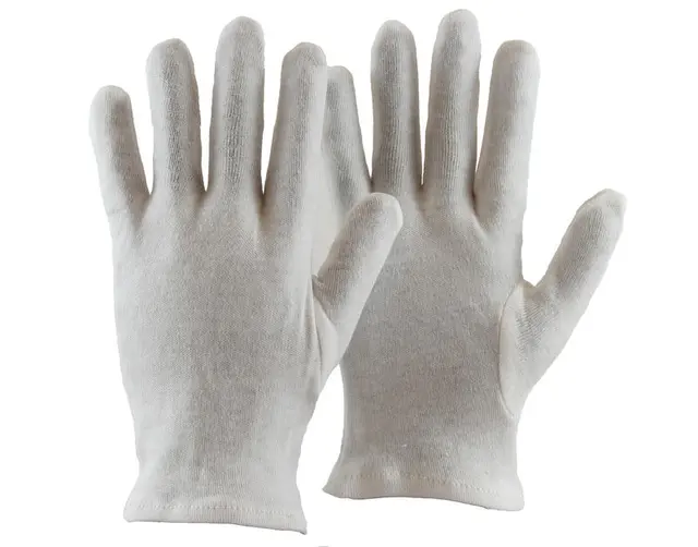 Hanske bomull bleket (10) 