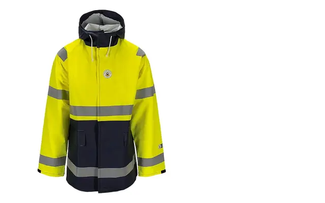 Regnjakke Aksla med lommer Gul/Marine (XL) 