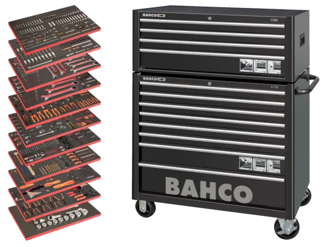 Verktøyvogn  KCL8/KXL 4 komplett MONSTER Bahco 