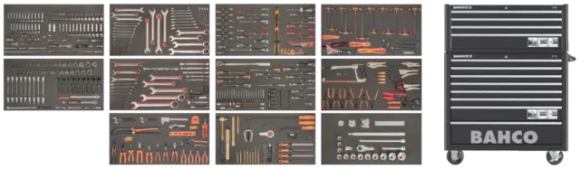 Verktøyvogn  KCL8/KXL 4 komplett MONSTER Bahco 