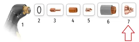 Contact cutting shield cup 3pk Saber 70