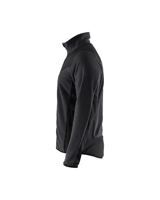 Jakke strikker med softshell Mørk grå/Sort (XL) 