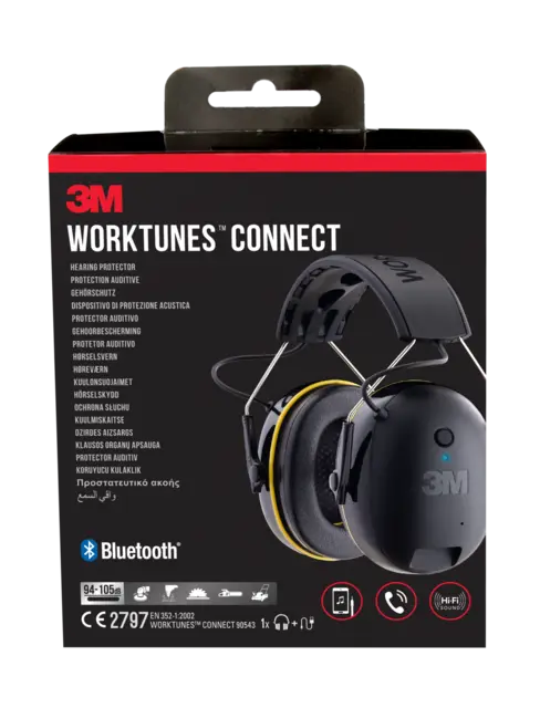 Hørselvern 3M Work Tunes Bluetooth (94-105Db) (hodebøyle) 