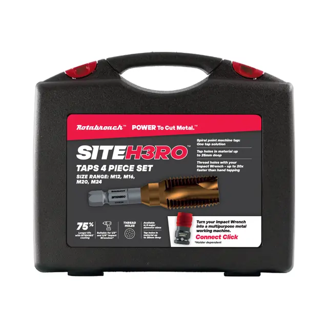 Gjengetapp sett 4 deler (SITEH3RO™) Gjengetapp for muttertrekker metrisk 