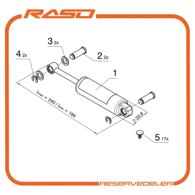 Støtdemper MSG95EAC - MSG94AL Dynamic progressiv 