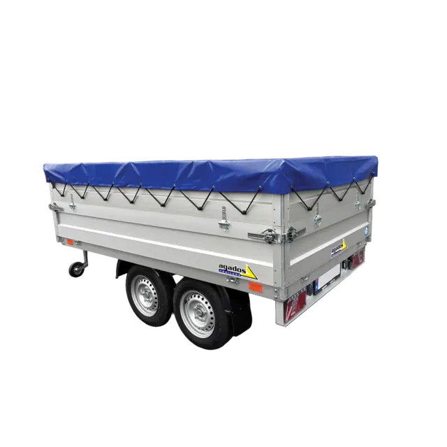 Tilhenger Agados VZ 22  B2 16 Alu Expr 1600 kg, 2555 x 1500 x 350 13" 