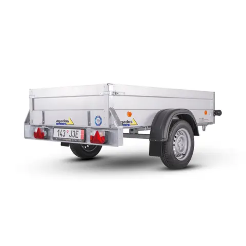 Tilhenger Agados NP 7 B 750 kg, 2065 x 1240 x 400 13"