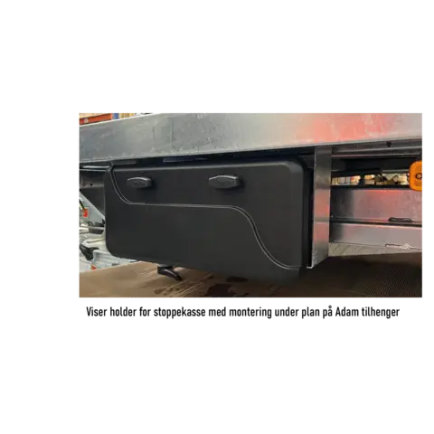 Stroppekasse for Dona &amp; Delta tilhenger Inkl holder,ferdig montert fra fabrikk