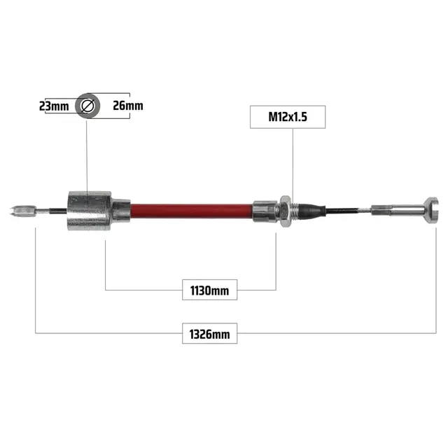 Bremsewire Premium til AL-KO Hurtigfeste/Hylse 23mm 1130/1350 