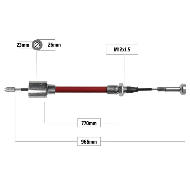 Bremsewire Premium til AL-KO Hurtigfeste/Hylse 23mm 770/980 