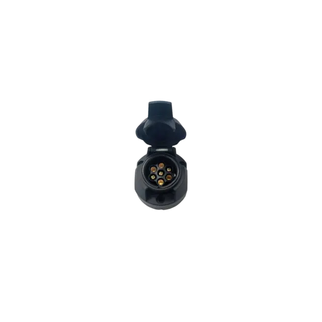 Tilhengerkontakt - Hunnstikk - 7 polet m/tåkelysbryter 