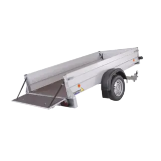 Tilhenger Agados NP 26 B1, m/tipp 1300 kg, 2650 x 1240 x 400 13"