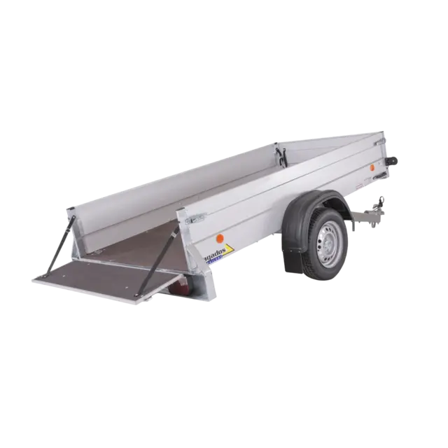 Tilhenger Agados NP 26 B1, m/tipp 1300 kg, 2650 x 1240 x 400 13" 