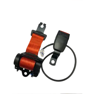 Setebelte m/rulle Primo sensitivt SECURON, Rødt m/bryter venstre mont.