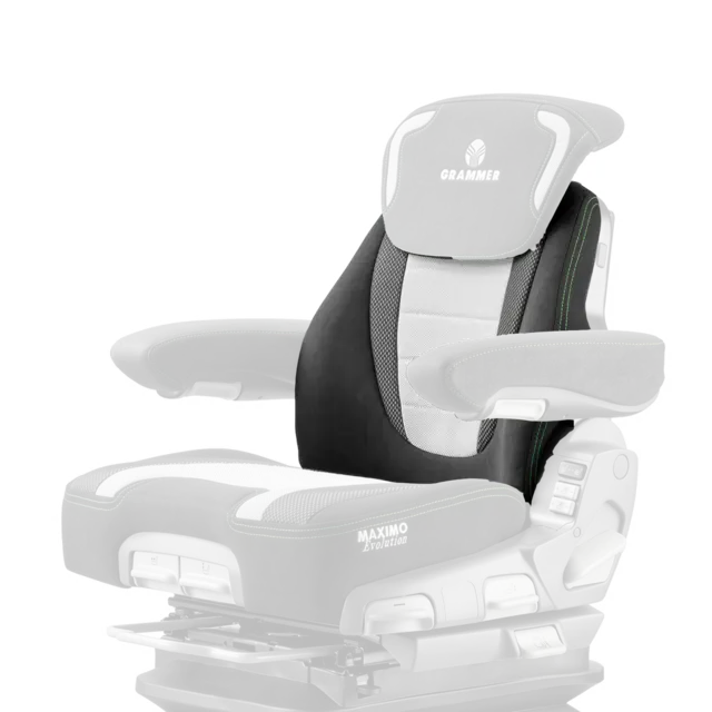Ryggpute Maximo 741 Evolution Dynamic grå m/grønn søm, gml design 