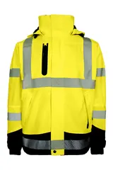 Jakke skall pustende Hi Vis Gul/sort (L)