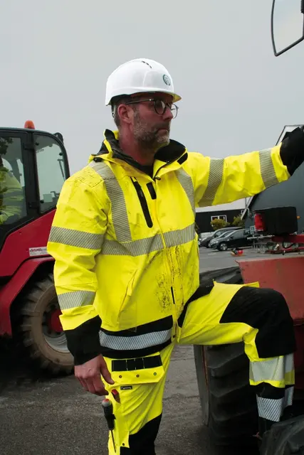 Jakke skall pustende Hi Vis Gul/sort (L) 
