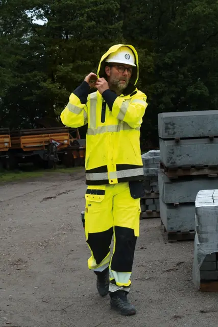 Jakke skall pustende Hi Vis Gul/sort (L) 