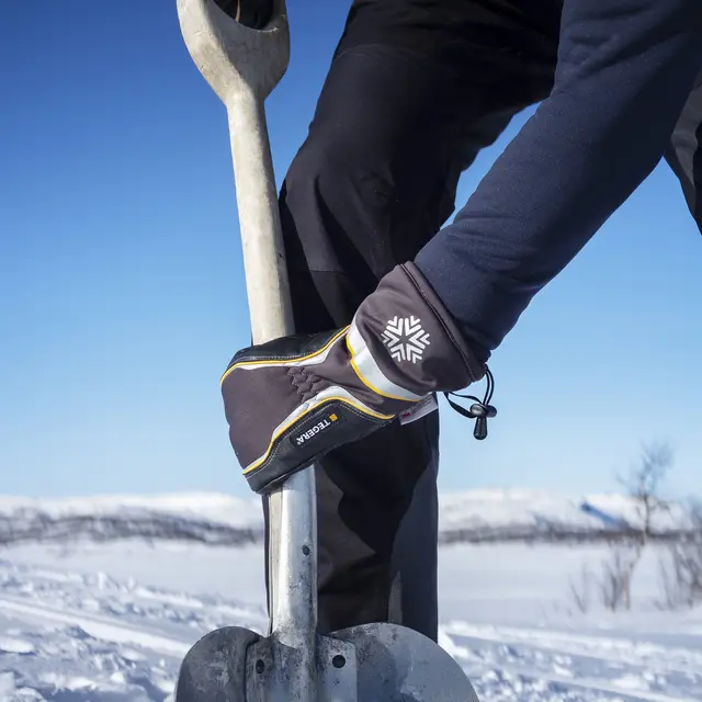 Vott lær vinterfôret Størrelse 10 