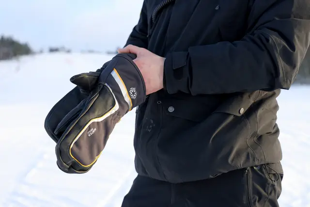 Vott lær vinterfôret Størrelse 10 