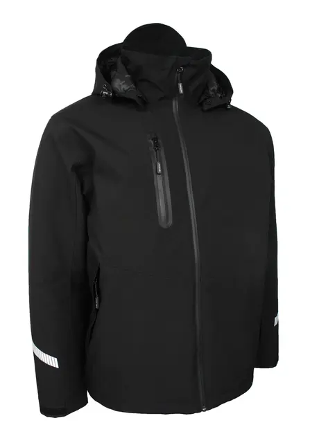 Vinterjakke stretch Lyngsøe Sort (XL) 