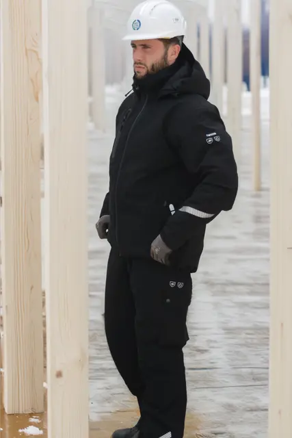 Vinterjakke stretch Lyngsøe Sort (XL) 