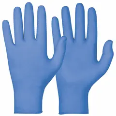 Hanske engang Nitril pudderfri Bl&#229; (L)