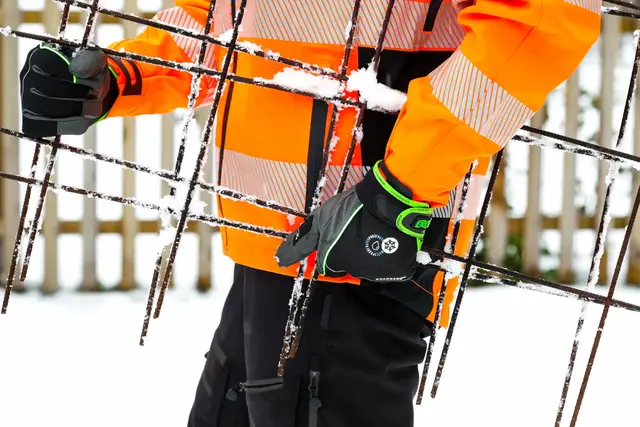 Hanske vinter EX 4297W Sort/grønn (10) 