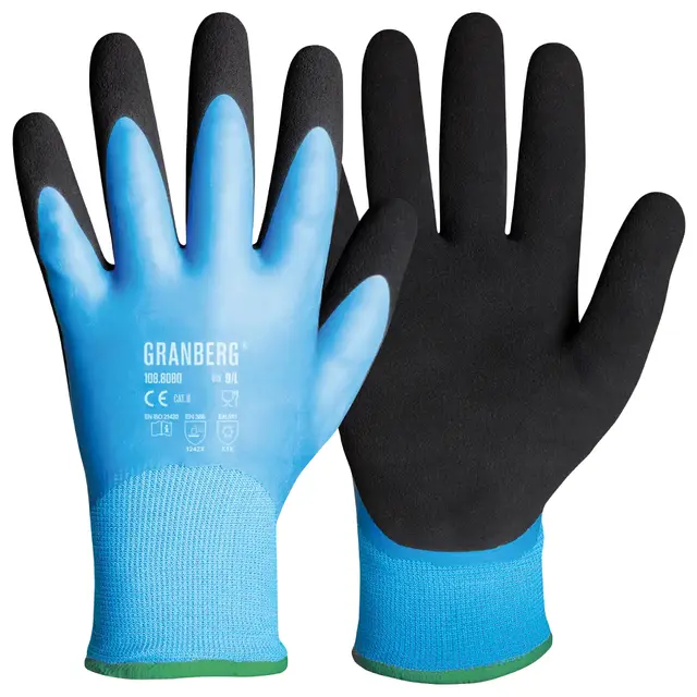 Hanske montering vinter 8080 Sort/blå (10) 
