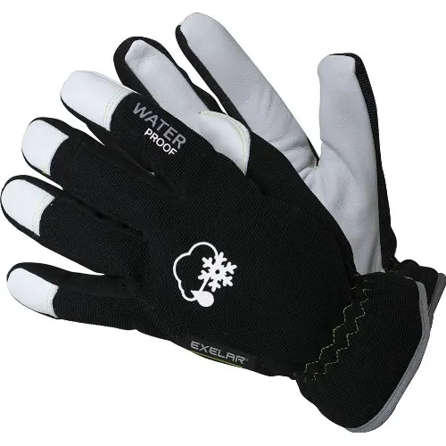 Hanske vinter geiteskinn 2713G Sort/hvit (10) 