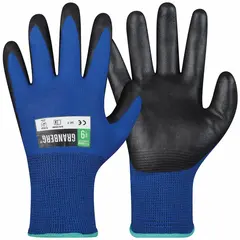 Hanske vinter nitril 0488W Bl&#229;/sort (10)