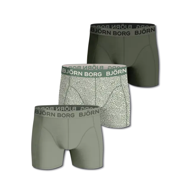 Boxer Bjørn Borg 3pk Army Green  (M) 