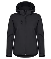 Jakke Classic Softshell Hoody Lady Clique Sort (XL)