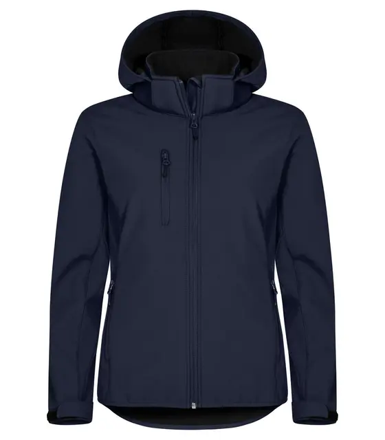 Jakke Classic Softshell Hoody Lady Clique Marine (XS) 