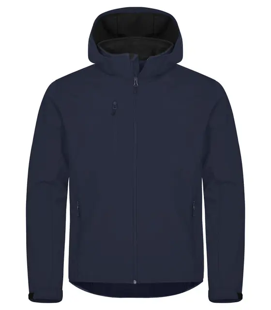 Jakke Classic Softshell Hoody Clique Marine (XS) 