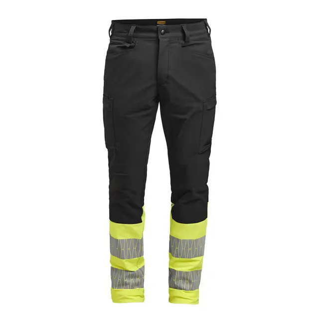 Servicebukse Stretch HiVis Kl1 Jobman Gul/Sort (C52) 