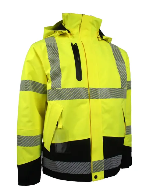 Vinterjakke stretch Hi-Vis Gul/Sort (S) 
