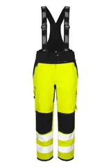 Bukse vinter m/seler pustende Hi-vis Gul/Sort (L)