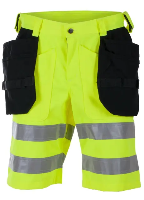 Håndverksshorts Dokka Hi-Vis Klasse 2 Gul/sort (46) 