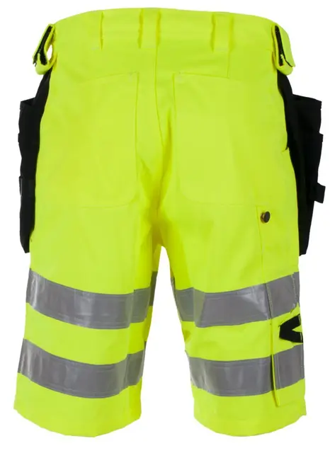 Håndverksshorts Dokka Hi-Vis Klasse 2 Gul/sort (46) 
