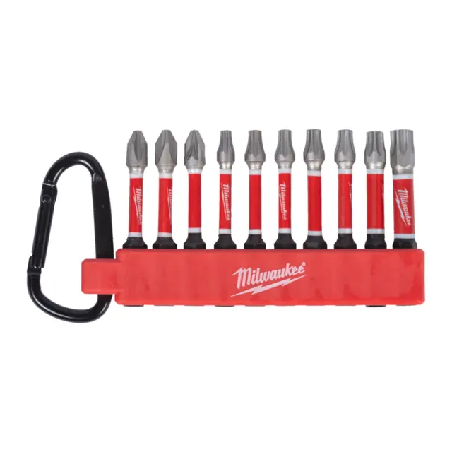 Bitssett 50mm Karabinkrok 10pk Milwaukee 