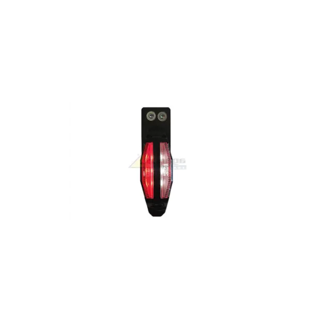 Markeringslys Rød/Hvit LED 12V Høyre side 