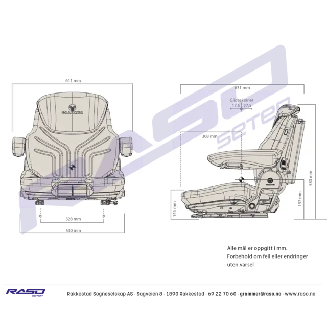 Sete overdel Maximo 731 putejust, Sort-grønn u/skinner 